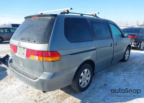 2002 Honda Odyssey Ex z USA, uszkodzony, nr VIN 5FNRL18622B025130